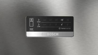 BOSCH 334 L Frost Free Double Door 2 Star Convertible Refrigerator (Shiney Silver, Grey, CTC35S02GI)