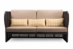 Lombardi Outdoor Sofa Set 2 Seater , 2 Single seater and 1 Center Table (Brown)
