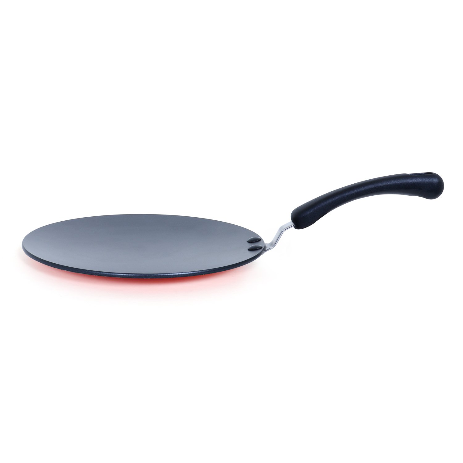 Meyer Premium Non-Stick Curved Roti Tawa, 26cm, Orange (5mm thick)