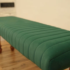 Piccolo Upholstered Bench (Dark Olive Green)