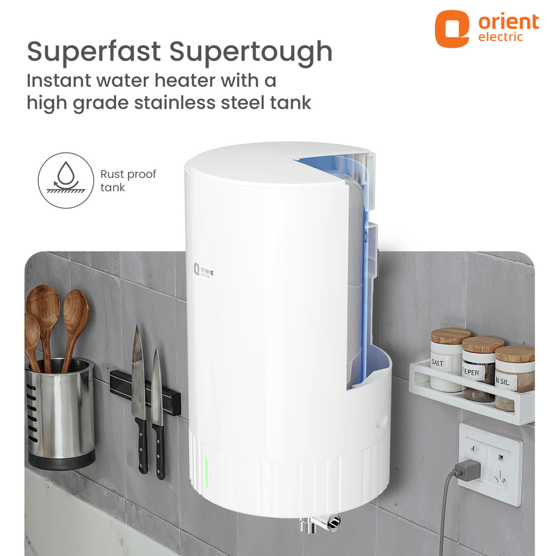 Instaflo 3L Instant Water Heater (Geyser) | Suitable for Low & Mid Rise Buildings | 6 Years Tank Warranty