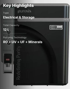 Purosis CW-4000WP 10 L RO + UV + UF + Copper + Alkaline + Minerals Water Purifier-2