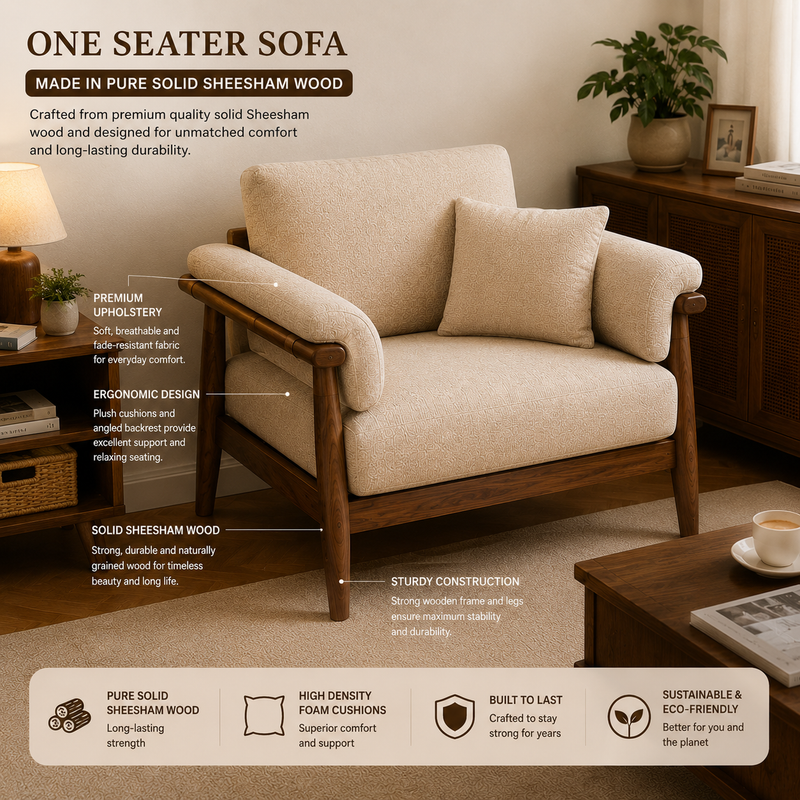 Mamta Milano Luxury Italian 3+1+1 Seater Sofa Set