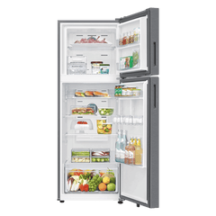 SAMSUNG 330 Litres 2 Star Frost Free Double Door Smart Wifi Enabled Refrigerator with Bespoke AI (RT34DG5A2BSLHL, EZ Clean Steel)