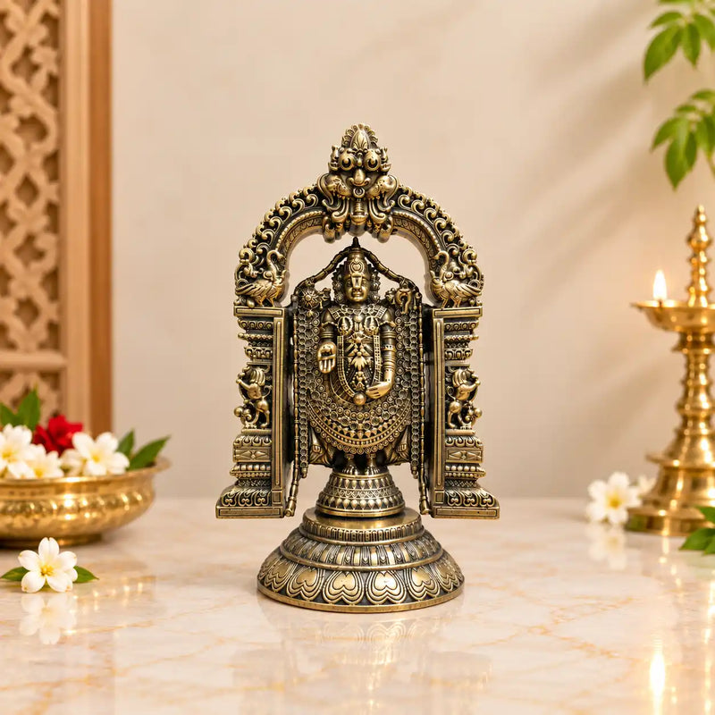Brass Tirupati Balaji/Venkateshwar lightweight Idol