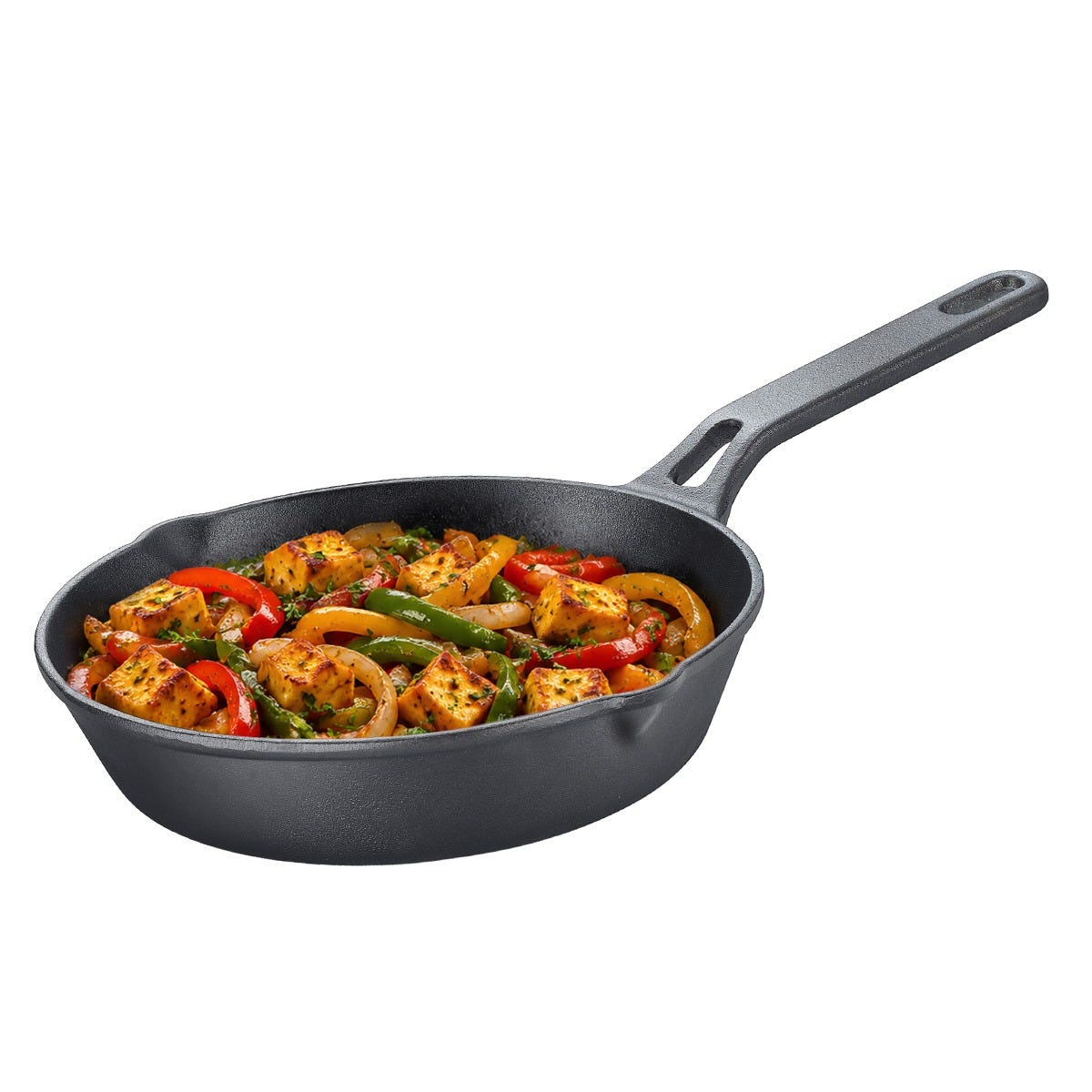 Prestige Cast Iron Kadai 20cm/1L + Prestige Cast Iron Fry Pan 20cm/1.5L, Ferrocast Flo Series, Non-Stick, Chemical Free, Preseasoned, Gas & Induction Compatible, Lifetime Warranty