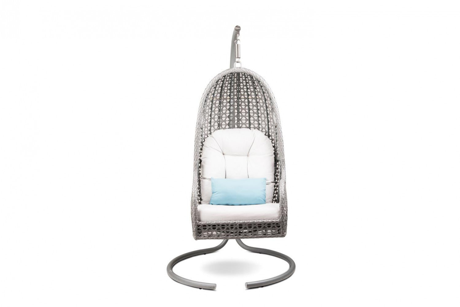 Violante Single Seater Hanging Swing With Stand For Balcony , Garden Swing (Grey)