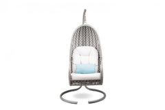 Violante Single Seater Hanging Swing With Stand For Balcony , Garden Swing (Grey)