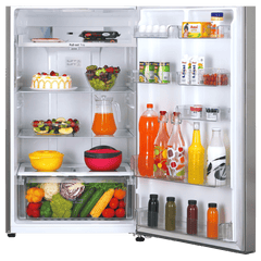 LG 446 Litres 1 Star Frost Free Double Door Convertible Refrigerator with Door Cooling Plus Technology (GL-T502CPZR, Shiny Steel)