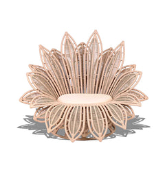 Flora Armchair (Cream) Braided & Rope
