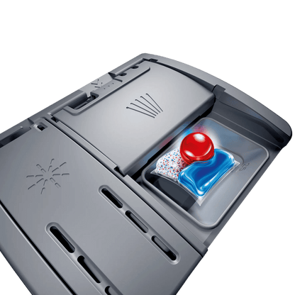 BOSCH Series 6 14 Place Settings Free Standing Dishwasher with Glass Protection Technology (No Pre-rinse Required, Silver)