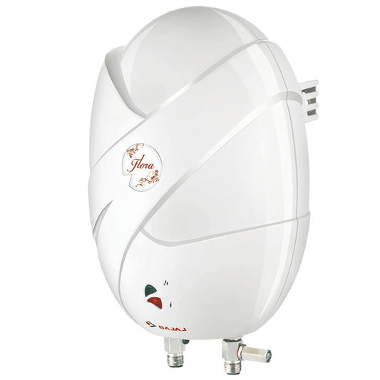 BAJAJ Flora 3 Litre 4 Star Vertical Instant Geyser with Swirl Flow Technology (White)