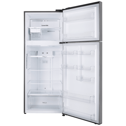 LG 446 Litres 1 Star Frost Free Double Door Convertible Refrigerator with Door Cooling Plus Technology (GL-T502CPZR, Shiny Steel)