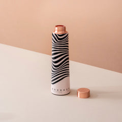 Handcrafted Pure Copper Water Bottle with Print
