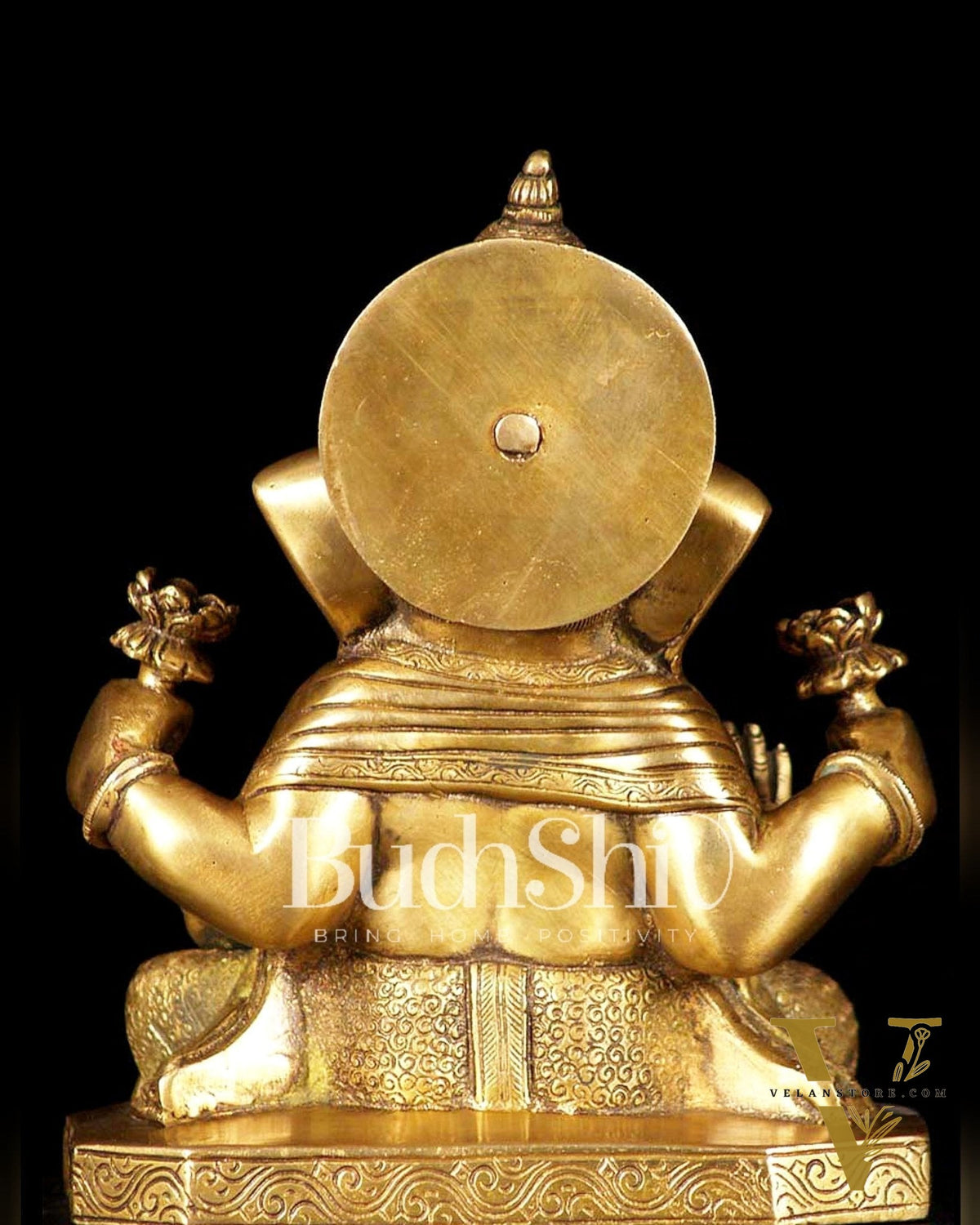 Dagdusheth Ganpati Brass Statue 9 inch