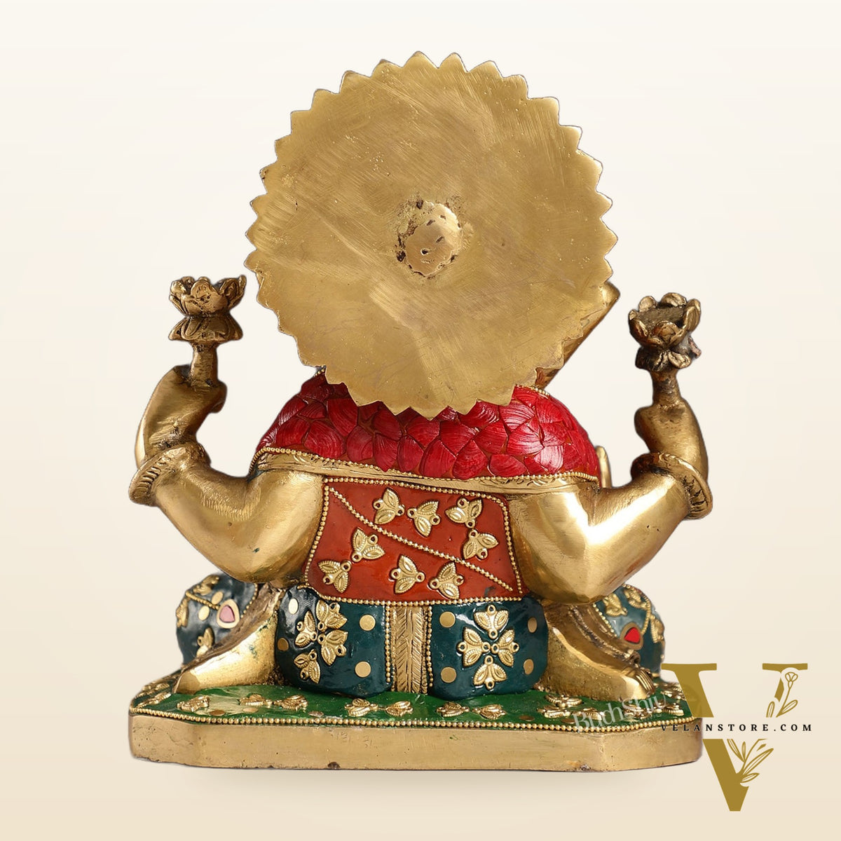 Dagdusheth Ganpati Brass Statue stonework