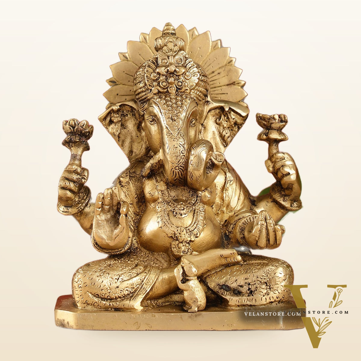 Dagdusheth Ganpati Brass Statue
