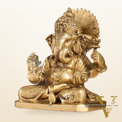 Dagdusheth Ganpati Brass Statue