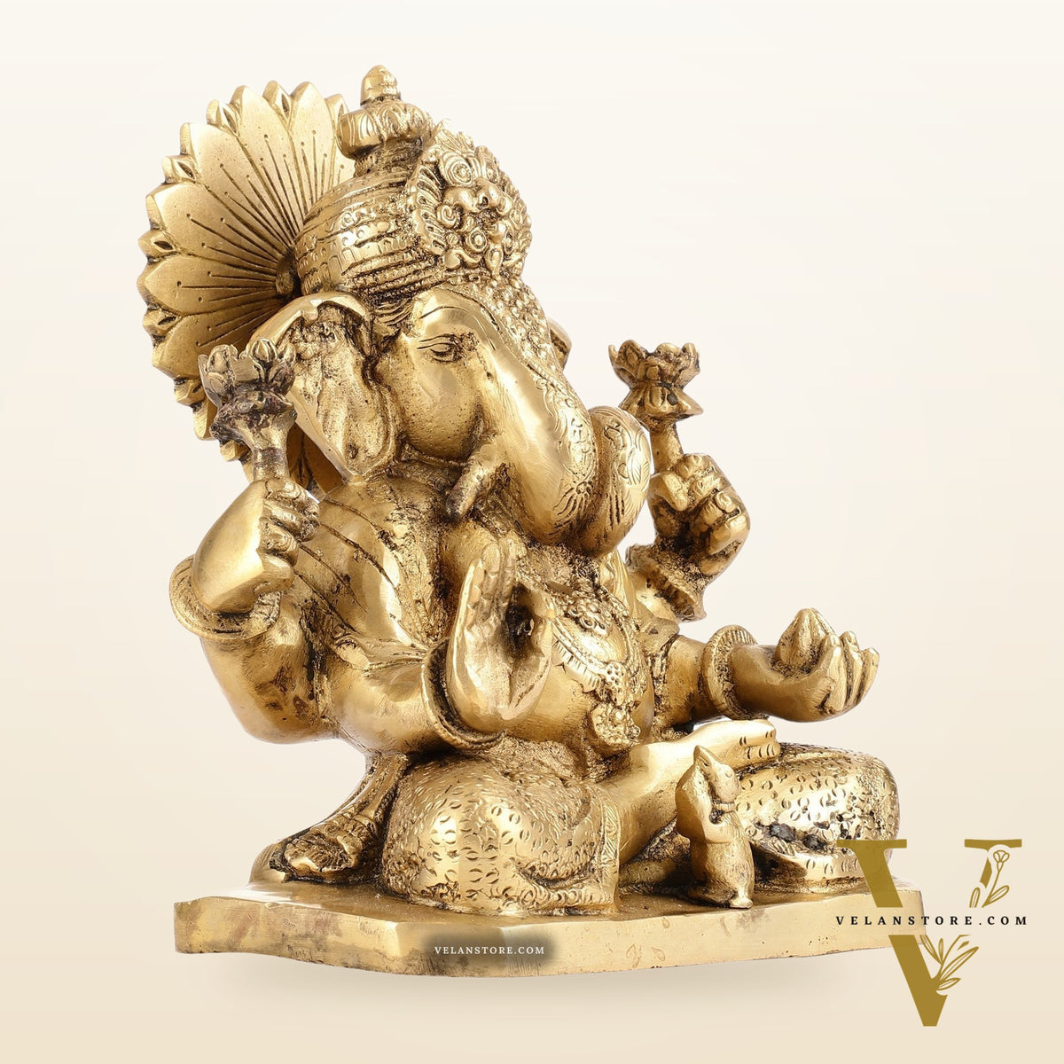 Dagdusheth Ganpati Brass Statue