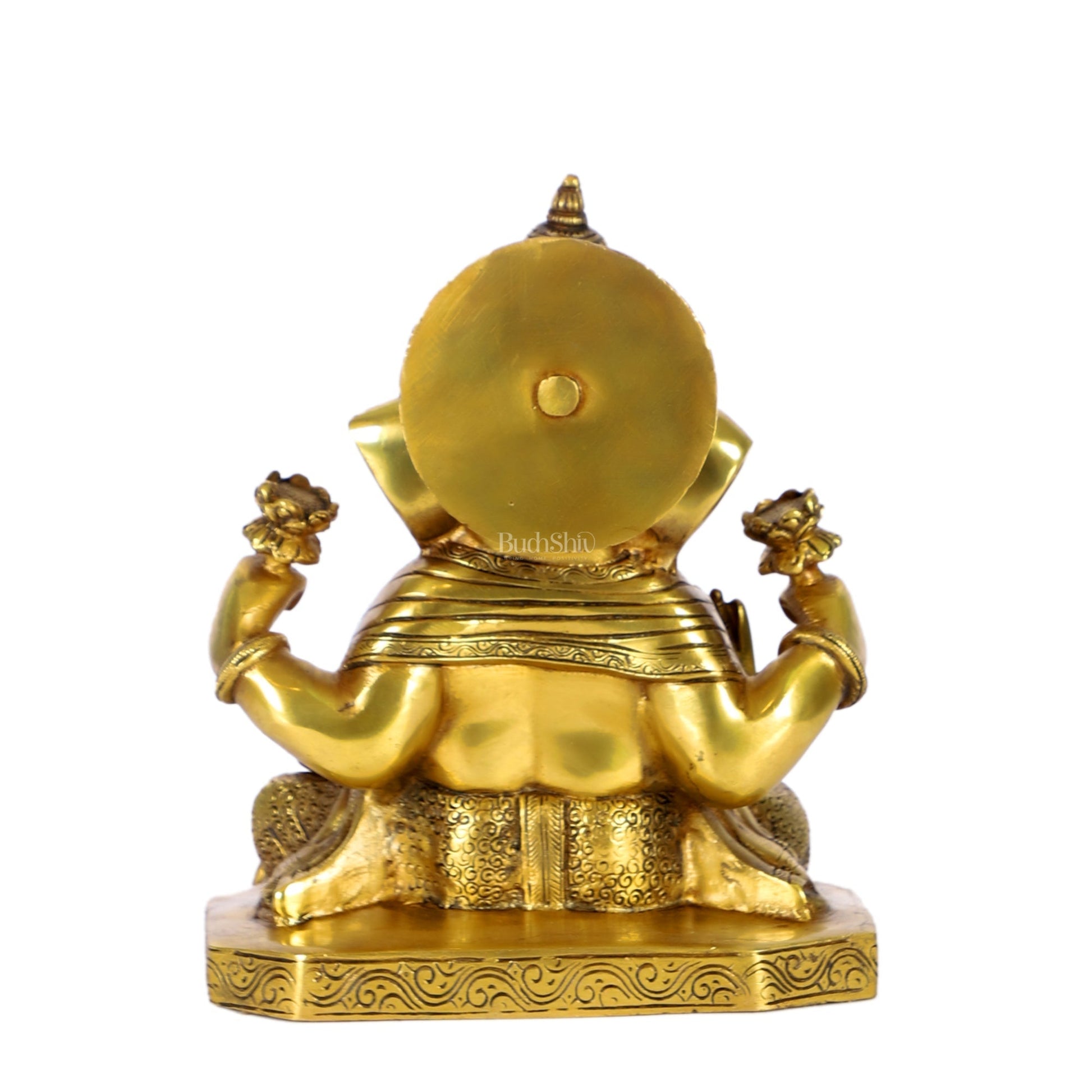 Dagdusheth Ganpati Brass Statue 9 inch