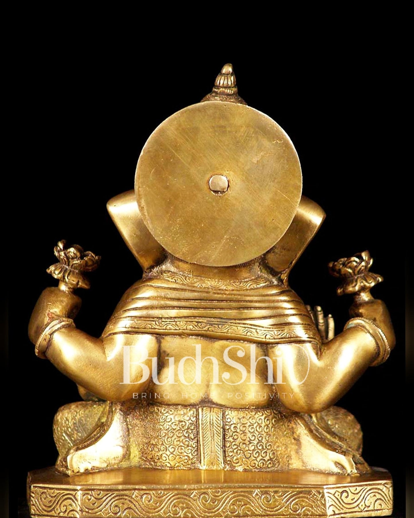 Dagdusheth Ganpati Brass Statue 9 inch