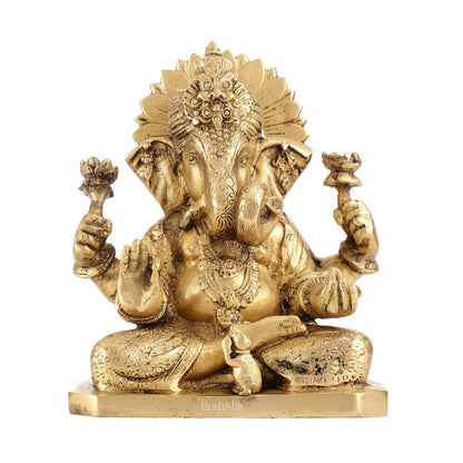 Dagdusheth Ganpati Brass Statue