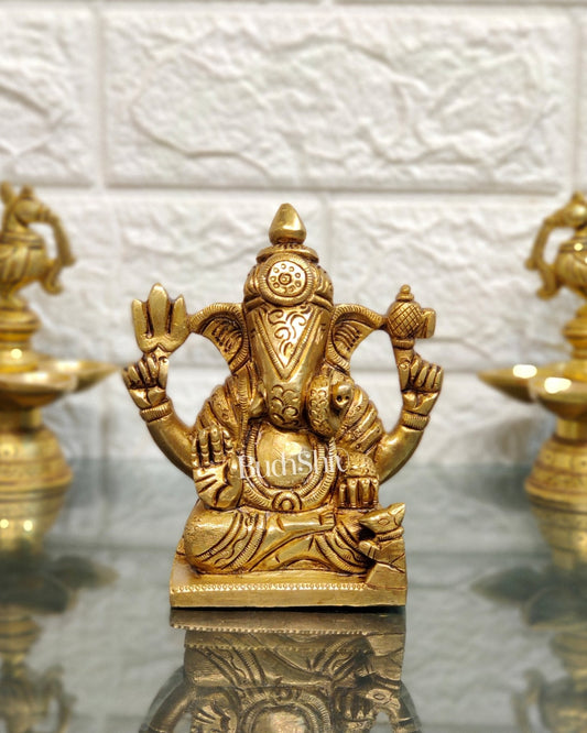 Dagdusheth Ganpati Brass Statue