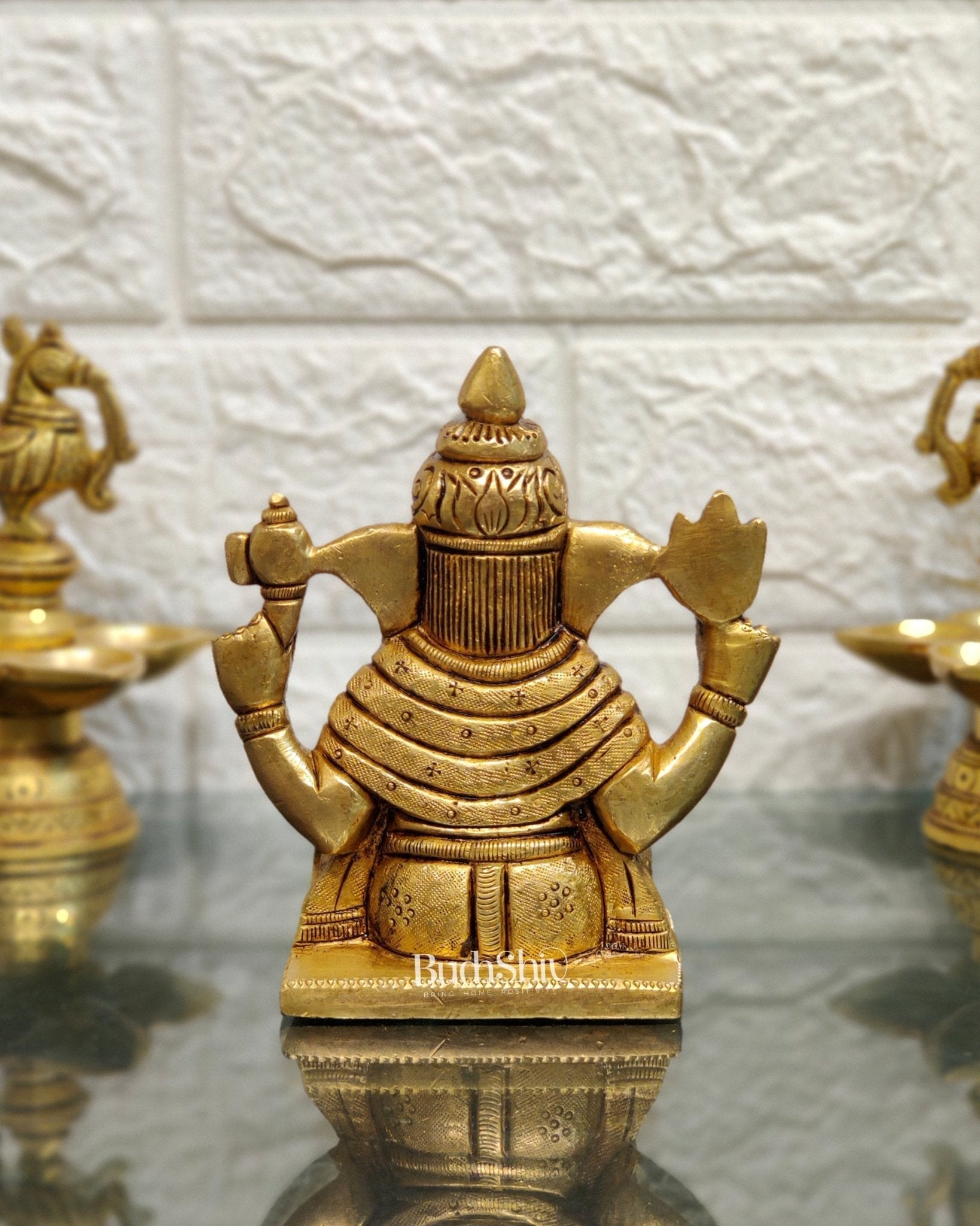 Dagdusheth Ganpati Brass Statue