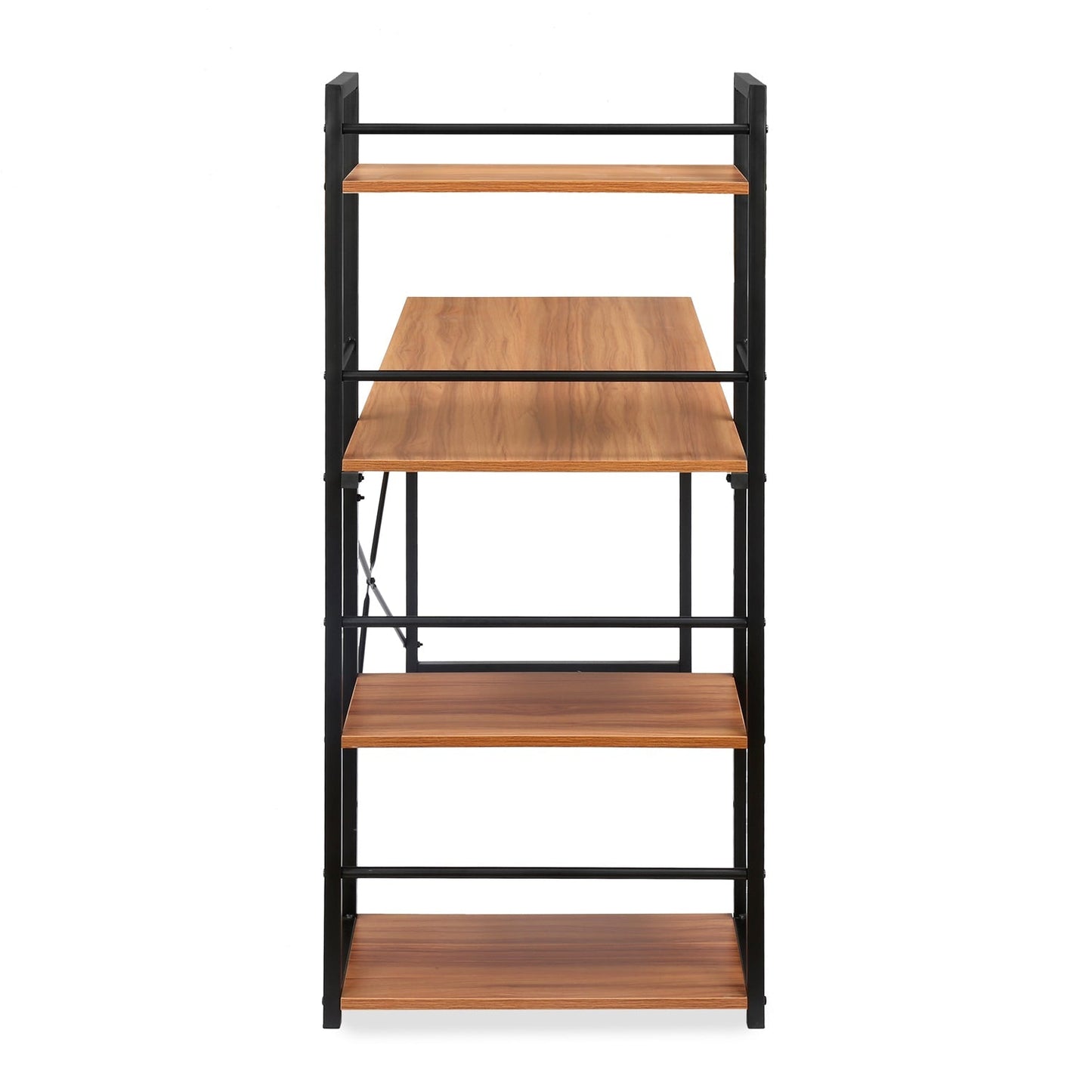 Nilkamal Dalton Desk with Bookshelf (Walnut)