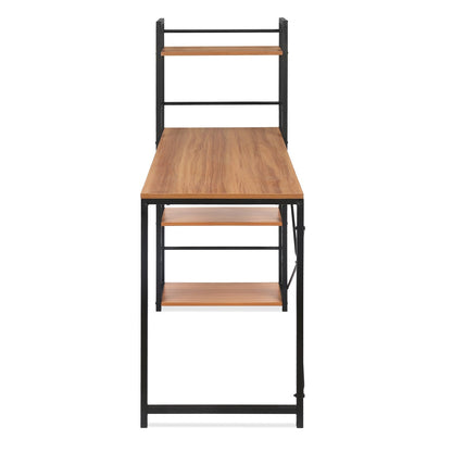 Nilkamal Dalton Desk with Bookshelf (Walnut)