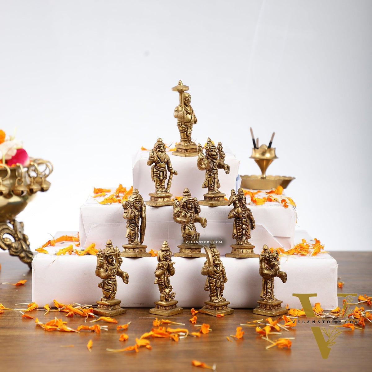 Dashavatar Brass idols 2.5 inch