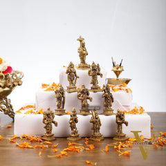 Dashavatar Brass idols 2.5 inch