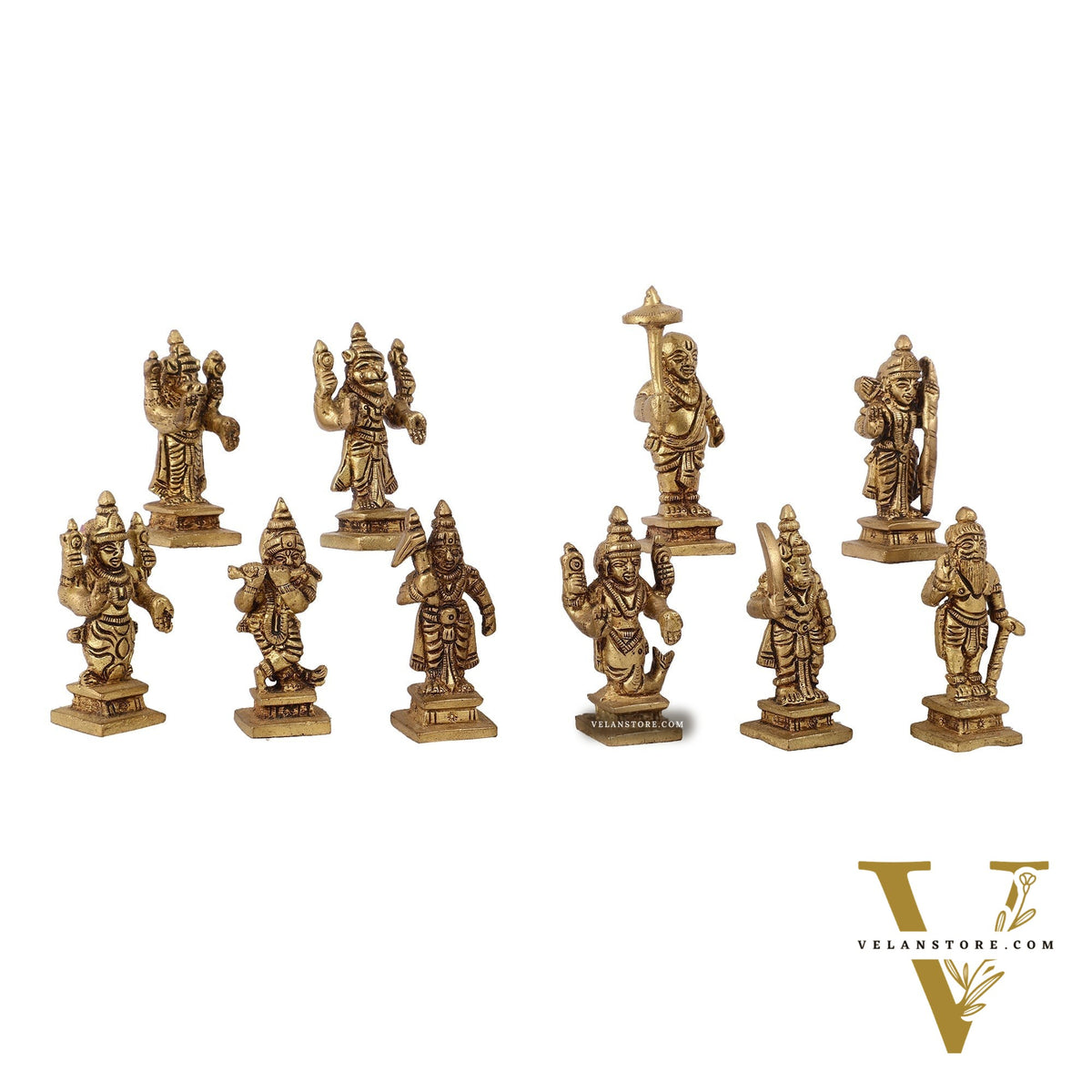 Dashavatar Brass idols 2.5 inch