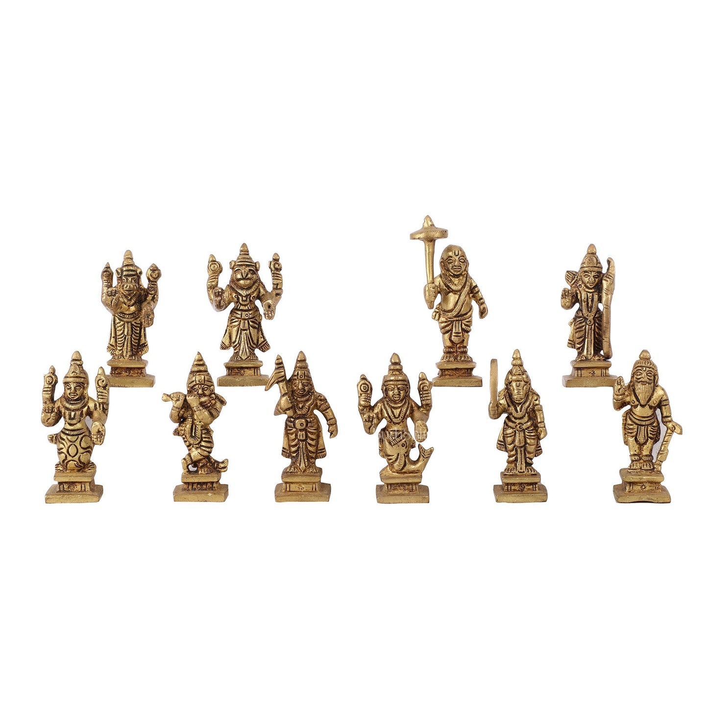 Dashavatar Brass idols 2.5 inch