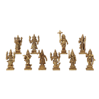 Dashavatar Brass idols 2.5 inch