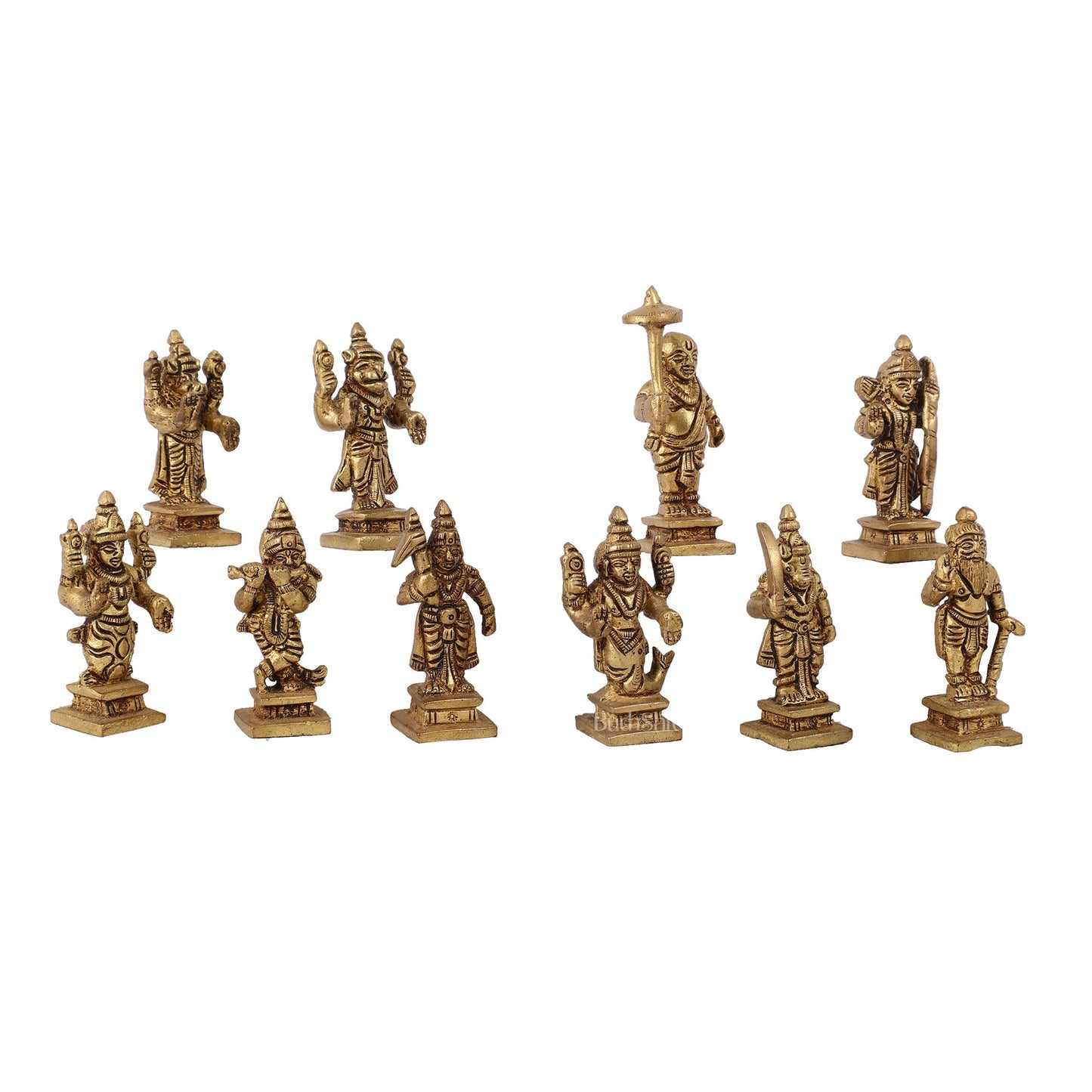 Dashavatar Brass idols 2.5 inch