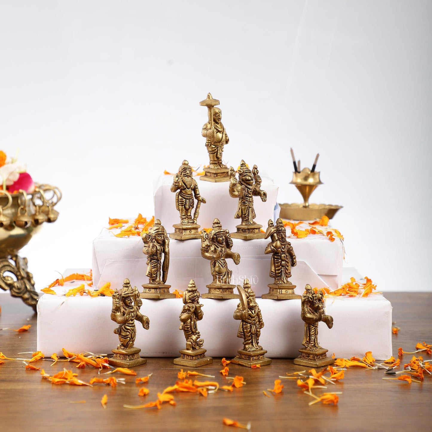 Dashavatar Brass idols 2.5 inch