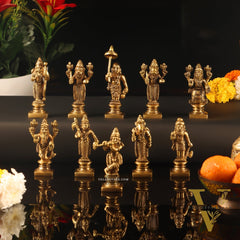 Dashavatar Brass idols 3 inch