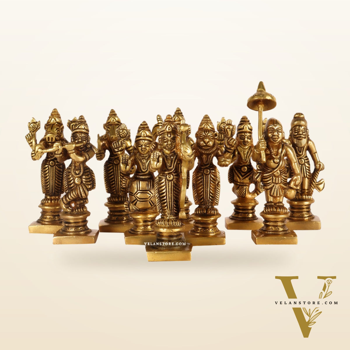 Dashavatar Brass idols 3 inch