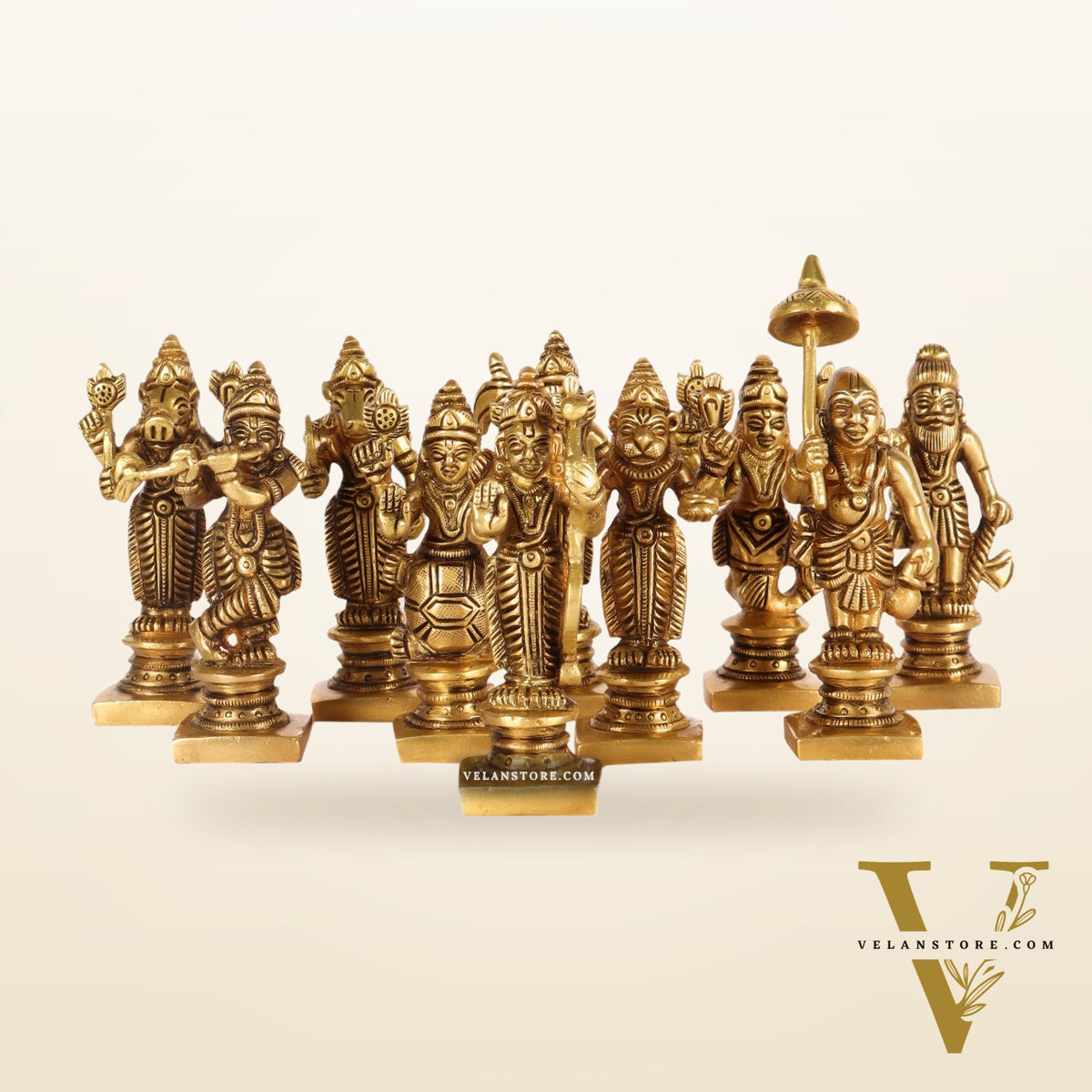 Dashavatar Brass idols 3 inch