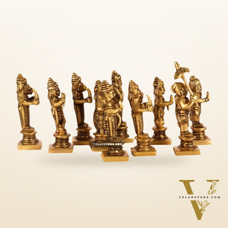 Dashavatar Brass idols 3 inch