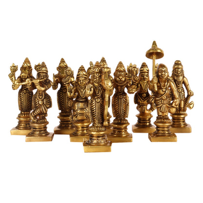 Dashavatar Brass idols 3 inch