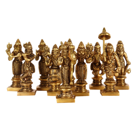 Dashavatar Brass idols 3 inch