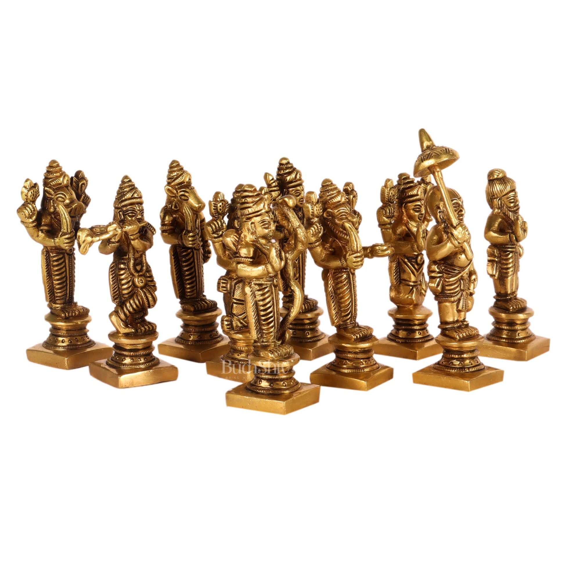 Dashavatar Brass idols 3 inch