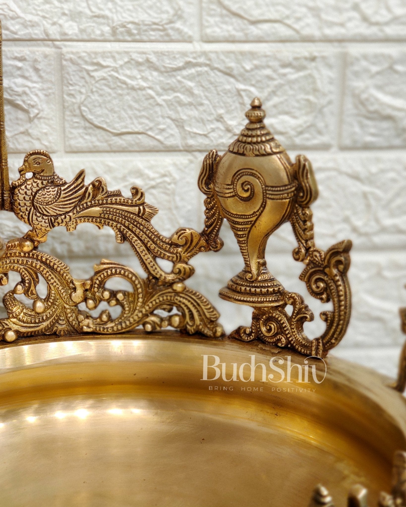 Dashavatar Pure Brass Urli large