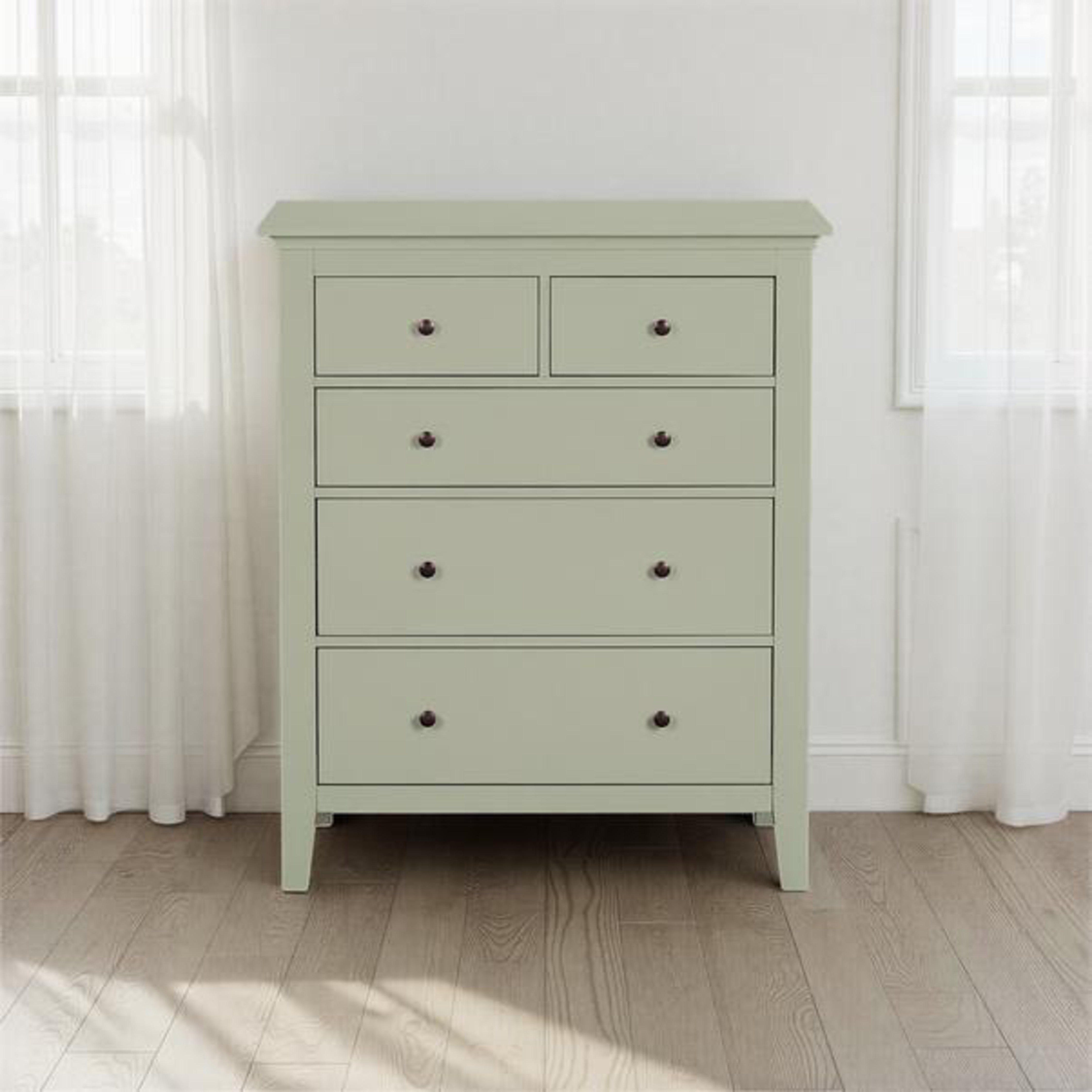 Wynmist Solid Wood 5 Drawer Chest