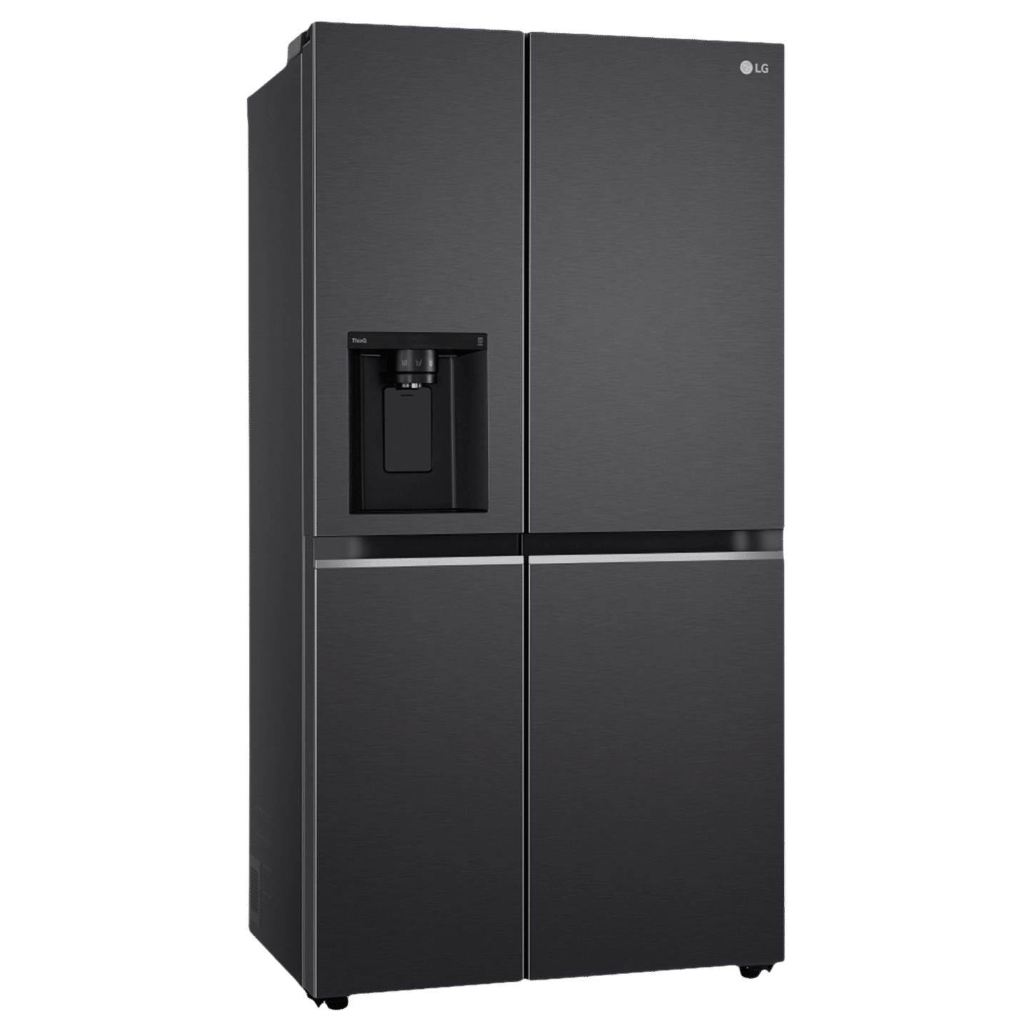 LG 630 Litres 3 Star Frost Free Side by Side Door Smart Wifi Enabled Refrigerator with Multi Air Flow (GL-L257CMC3, Matt Black)