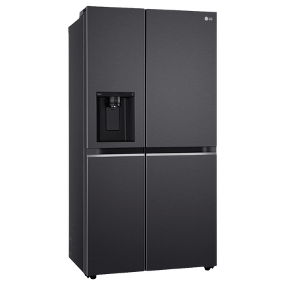 LG 630 Litres 3 Star Frost Free Side by Side Door Smart Wifi Enabled Refrigerator with Multi Air Flow (GL-L257CMC3, Matt Black)