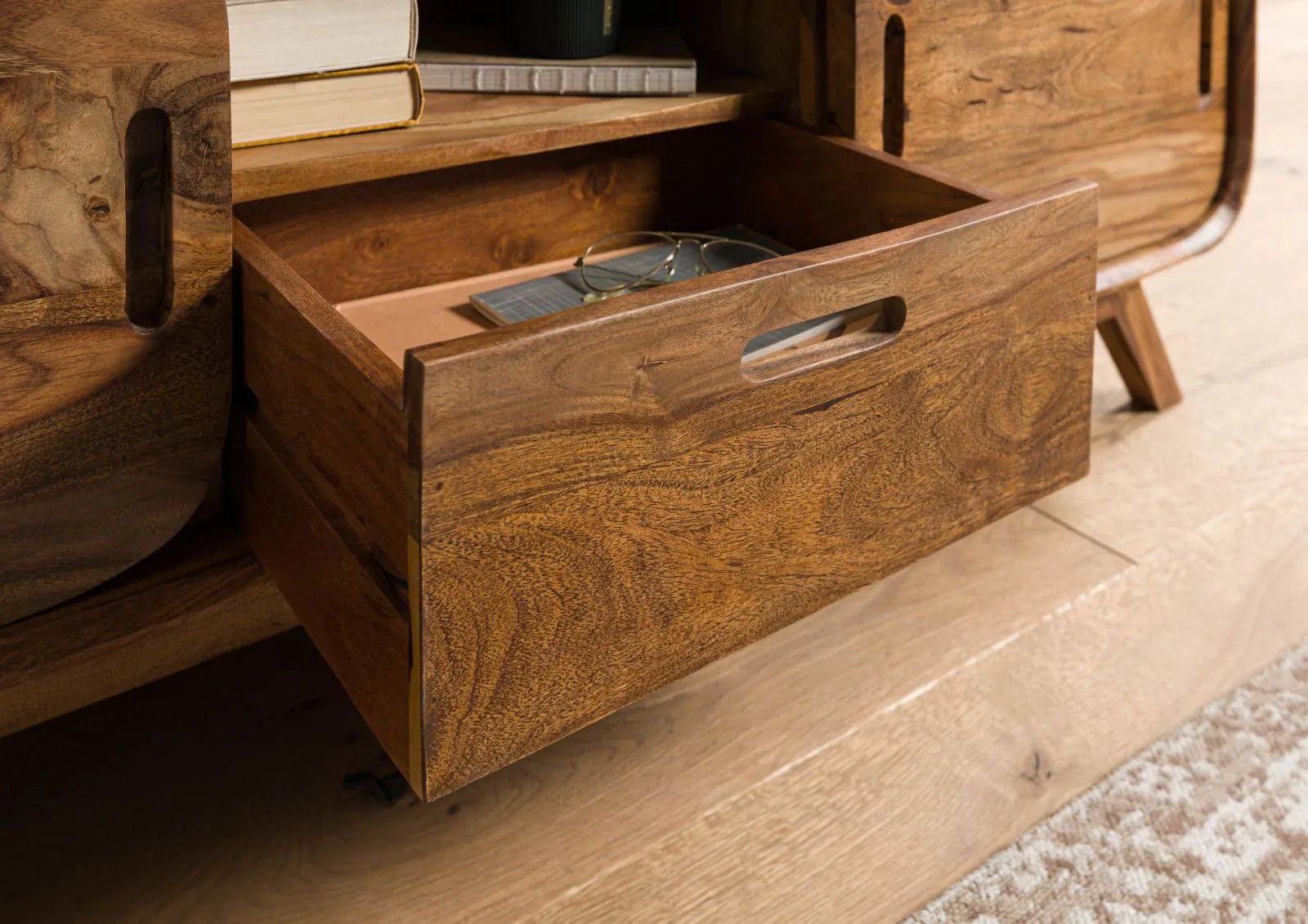 Marwar Solid Sheesham Wood Media Console / TV Unit