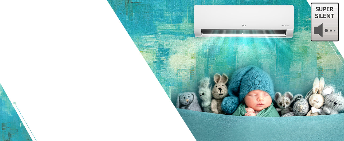 LG 1 Ton 5 Star AI Dual Inverter Split Ac (Copper, Super Convertible 6-In-1 Cooling, 4 Way Swing, HD Filter with Anti-Virus Protection, TS-Q14ENZE, White)